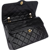 Chanel Quilted Lambskin Bicolor Double Flap Crossbody Bag