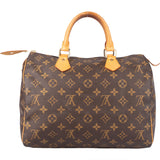 Louis Vuitton Canvas Monogram Speedy 30 Handbag