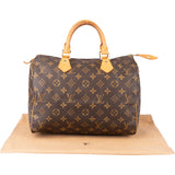 Louis Vuitton Canvas Monogram Speedy 30 Handbag