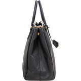 Prada Black Saffiano Leather Galleria Handbag