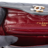 Chanel Quilted Lambskin Bicolor Double Flap Crossbody Bag