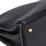 Hermès Noir Togo Leather Kelly 28 Handbag