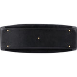 Gucci Black Suede Bamboo Handbag