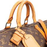 Louis Vuitton Canvas Monogram Keepall 55 Bandouliere
