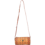 MCM Visetos Monogram Bowling Crossbody Bag