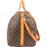 Louis Vuitton Canvas Monogram Keepall 55 Bandouliere
