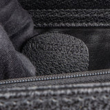 Gucci Black Suede Bamboo Handbag