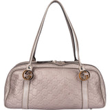 Gucci GG Twin Monogram Metallic Rose Handbag