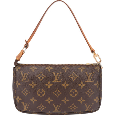 Louis Vuitton Canvas Monogram Pochette Accessoire Handbag