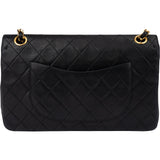 Chanel Quilted Lambskin 24K Gold Double Flap Crossbody Bag