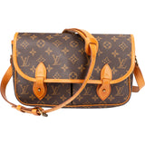 Louis Vuitton Canvas Monogram Gibeciere MM Crossbody Bag