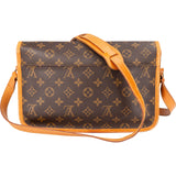 Louis Vuitton Canvas Monogram Gibeciere MM Crossbody Bag