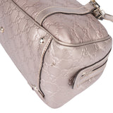 Gucci GG Twin Monogram Metallic Rose Handbag