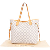 Louis Vuitton Damier Azur Neverfull MM Shopper Bag