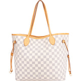 Louis Vuitton Damier Azur Neverfull MM Shopper Bag