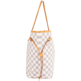 Louis Vuitton Damier Azur Neverfull MM Shopper Bag