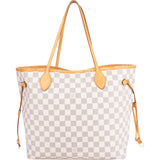 Louis Vuitton Damier Azur Neverfull MM Shopper Bag