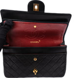 Chanel Quilted Lambskin 24K Gold Double Flap Crossbody Bag
