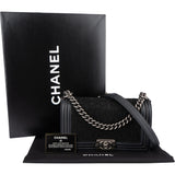 Chanel Braided Fabric Boy Single Flap Crossbody Bag