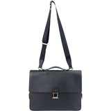 Louis Vuitton Bleu Taiga Leather Vassili PM Business Handbag