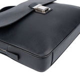 Louis Vuitton Bleu Taiga Leather Vassili PM Business Handbag