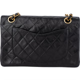 Chanel Quilted Lambskin 24K Gold Small Double Flap Crossbody Bag