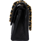 Chanel Quilted Lambskin 24K Gold Small Double  Flap Crossbody Bag