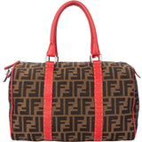 Fendi FF Monogram Rouge Zucca Handbag