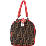Fendi FF Monogram Rouge Zucca Handbag