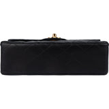 Chanel Quilted Lambskin 24K Gold Small Double  Flap Crossbody Bag