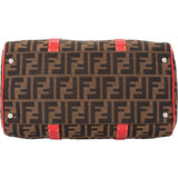 Fendi FF Monogram Rouge Zucca Handbag