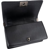 Chanel Braided Fabric Boy Single Flap Crossbody Bag