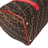 Fendi FF Monogram Rouge Zucca Handbag