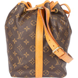 Louis Vuitton Canvas Monogram Sac Noe Petit Shoulder Bag