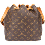 Louis Vuitton Canvas Monogram Sac Noe Petit Shoulder Bag