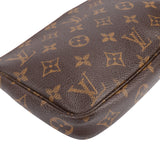 Louis Vuitton Canvas Monogram Pochette Accessoire Crossbody Bag
