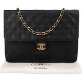 Chanel Quilted Lambskin Single Flap Shoulder Bag