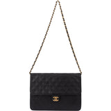 Chanel Quilted Lambskin Single Flap Shoulder Bag