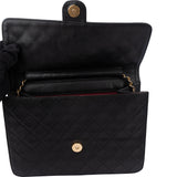 Chanel Quilted Lambskin Single Flap Shoulder Bag