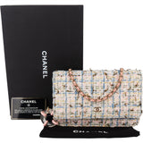 Chanel Quilted Tweed Wallet On Chain Crossbody Bag