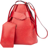 Louis Vuitton Rouge Epi Leather Sac De Paule Shoulder Bag