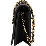 Chanel Quilted Lambskin 24K Gold Single Flap Shoulder Bag