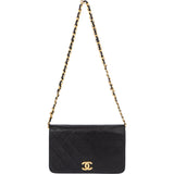 Chanel Quilted Lambskin 24K Gold Single Flap Shoulder Bag