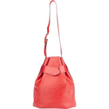 Louis Vuitton Rouge Epi Leather Sac De Paule Shoulder Bag