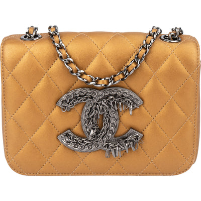 Chanel Limited Quillted Lambskin Single Flap Crossbody Bag
