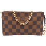 Louis Vuitton Damier Ebene Monogram Bucket Pochette Accessoire Shoulder Bag