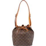 Louis Vuitton Canvas Monogram Sac Noe Peti Shoulder Bag