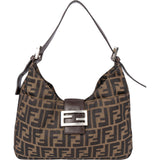 Fendi FF Monogram Baguette Shoulder Bag