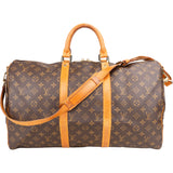 Louis Vuitton Canvas Monogram Keepall 50 Bandouliere