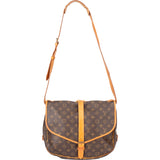 Louis Vuitton Canvas Monogram Saumur 35 Crossbody Bag